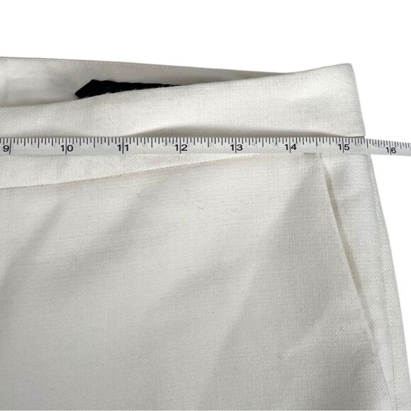 Club Monaco Collection Mid Rise Slim Fit White Trouser Pants Women’s Size 4 - Picture 6 of 10
